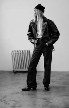 最終価格　ZARA ハイライズ　ワイドレッグ　36サイズ