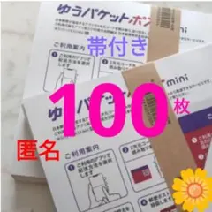 【100枚】即発送◎★帯付き★匿名★ゆうパケットポスト mini ミニ 専用封筒