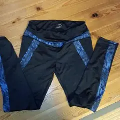 TIGORA ストレッチタイツ M ブラック/ブルー