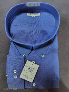 【新品未使用】8L Romano Bianchi 長袖シャツ 青 綿100%のサムネイル