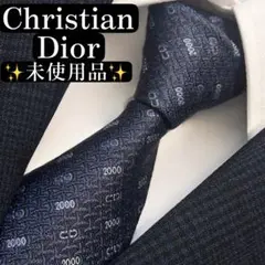 未使用✨ChristianDior ネクタイ　CDロゴ　2000年　トロッター