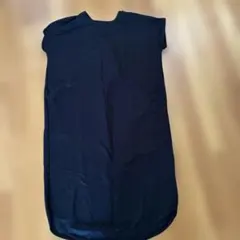 LEPSIM ブラック カットソー 半袖ワンピース