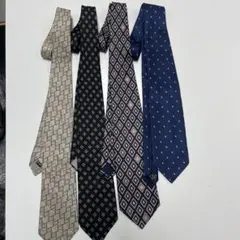 ネクタイ 4本セット 幾何学模様
