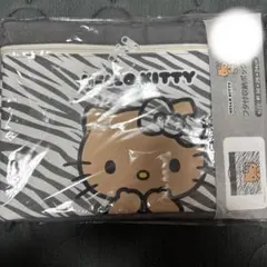 新品 アベイル 日焼けキティ フタ付収納ボックス ゼブラ柄