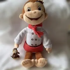 おさるのジョージ ぬいぐるみ シェフ姿