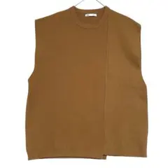 ZARA ザラ　ノースリーブニット　茶　Mのサムネイル