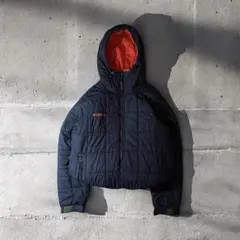 コロンビア hooded puffer jacket ネイビー　テック系　紺　M