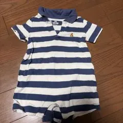 baby gap ストライプロンパース 3-6ヶ月