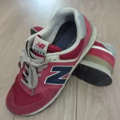 New Balance 574 レッド/ネイビー
