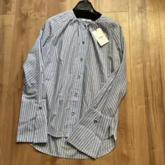 新品　IHNN イン　定価¥3万7400円　シャツ　ブラウス　長袖　ストライプ