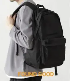 FOUND GOOD 軽量撥水リュックM 黒リュック