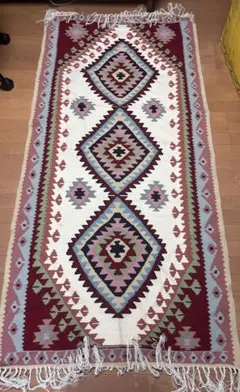 40s ビンテージ NAVAJOナバホ ラグ マット インディアン ブランケット
