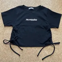 y2k ショート丈 tシャツ ブラック