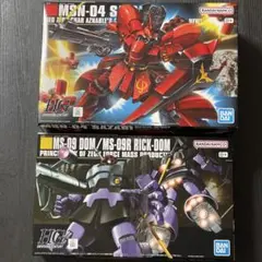 ガンプラHGシン・マツナガ 専用ザク+ジョニー・ライデン 専用ザク