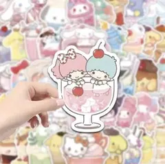 【新品】サンリオキャラクターズ ステッカー シール 53枚セット