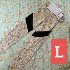 ③GUNZE　Tuchéヨガレギンス　10分丈レギンス　メッシュ切り替えサイズL