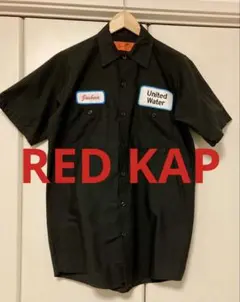 REDKAP 半袖ワークシャツ 黒 ワッペン Sのサムネイル