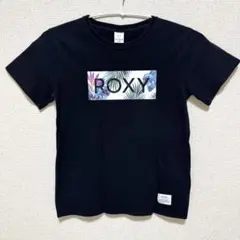 ROXY ロキシー ボックスロゴ Tシャツ キッズ レディース150 黒のサムネイル