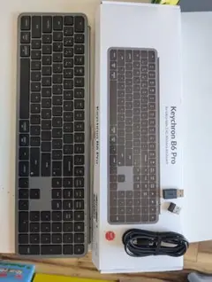 【未使用】英語配列　keychron B6 pro キーボード　スペースグレー