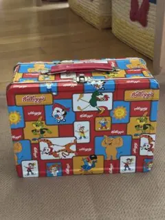 【美品】ケロッグ　トランク缶　小物入れのサムネイル