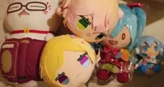 ぬいぐるみセット　にゃんこ先生　ホロライブ　初音ミク　雪ミク