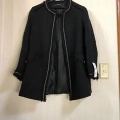 最終値下げセールザラ　ノーカラーツィードコート　値下げ