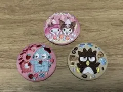 サンリオ　刺繍缶バッジ