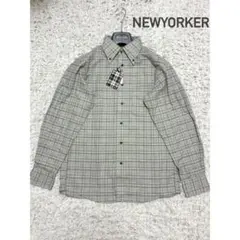 【未使用】NEWYORKER 長袖 シャツ チェック メンズ ニューヨーカー