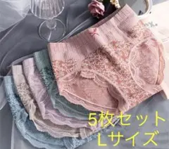 可愛い5枚セット Lサイズレディースショーツ下着