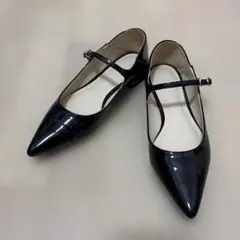 【美品】メリージェーン2WAY エナメル パンプス 黒