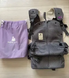 【新品未使用】bebe swan メッシュ抱っこ紐 チャコールグレー 収納袋付きのサムネイル