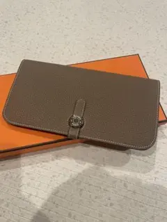 HERMES エルメス 長財布 ドゴンロング エトゥープのサムネイル
