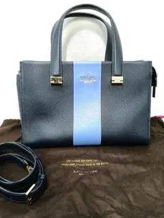 Kate Spade ネイビーとブルー ハンドバッグ