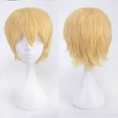 ☆【プリンスゴールド】コスプレ ウィッグ ショートボブ  アニメ 金髪