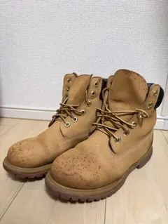 ベージュレザー ハイカットブーツ