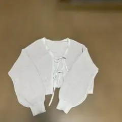 カーディガン ショート丈 ピンク