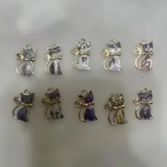 猫チャームセット　⑥