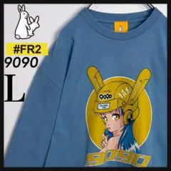 0694【限定コラボ】エフアールツー×9090☆バイカーガール ロングT 