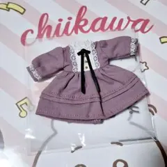 オビツ11 ドール服 クラシカルワンピース パープル アウトフィット