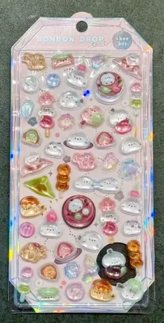 【正規品】　もちもちボンボン　ドロップシール　シマエナガ　和菓子　クーリア