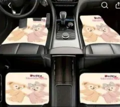 製造終了完売の為入手困難！ディズニー　ダッフィー car フロアマット４枚セット