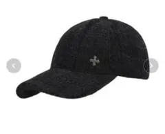 andwang Tweed Classical Logo Cap ブラック andwang dameged cap キャップ ブラック - メルカリ