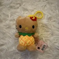 ハワイ限定　ハローキティ パイナップル ぬいぐるみ キーホルダー
