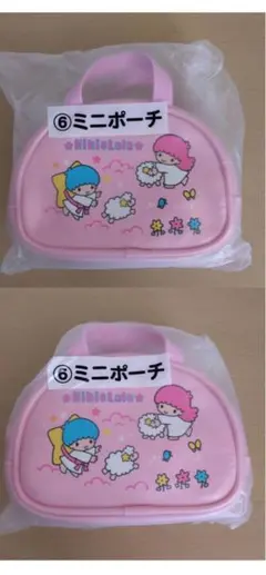 サンリオ　キキ＆ララ当りくじ ⑥ミニポーチ　2点