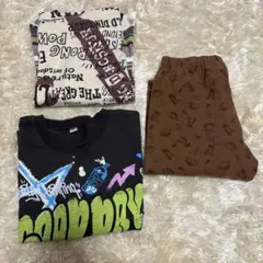 110センチ　長袖トップス2・長ズボン1枚セット売り