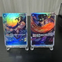 ワンピースカード　ザベスト2 マルコSR サボSR