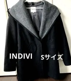 INDIVIのブラックハーフコート