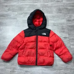 ノースフェイス ダウンジャケット ティーボール ヌプシジャケット 110 赤黒