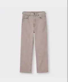 GU ハイウエストストレートジーンズ