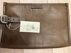 【未使用】mila schon ミラショーン セカンドバッグ レザー 日本製